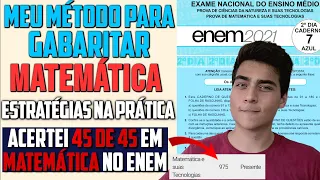 COMO GABARITAR MATEMÁTICA no Enem - MACETES e TÉCNICAS na prática