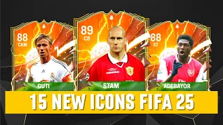 15 NEW HEROES wishlist | EA Sports FC 25 | FIFA 25 ft. Stam, Adebayor, Guti...