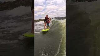 Girls Inspiring Girls - Brynlee Hall (9) Gets Cashy Rowley (6) Shredding #wakesurfing #girlpower