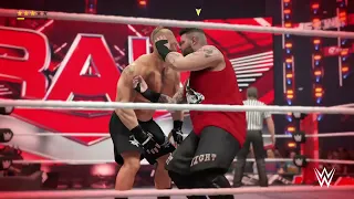 WWE FULL MATCH UNIVERSE MODE RAW CODY RHODES VS KEVIN OWENS VS BROCK LESNAR VS REY MYSTERIO LENDARIO