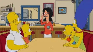 Linda Belcher Meets The Simpsons