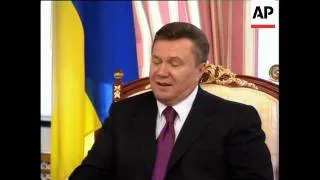 Medvedev and Yanukovych meet, soundbites