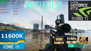 Battlefield 2042 | RTX 3060Ti +i5 11600K | 1080p, 1440p, 4K ULTRA