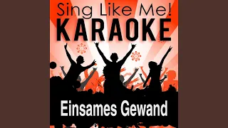 Einsames Gewand (From the Musical "Die Päpstin") (Karaoke Version) (Originally Performed By...