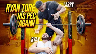 RYAN TORE HIS PEC AGAIN! HE TAKES ME THROUGH HIS ONE-ARM WORKOUT!