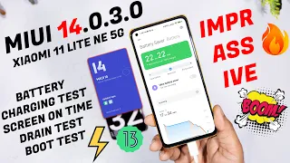 Xiaomi 11 Lite NE 5G Battery Drain Test after MIUI 14.0.3.0 Update, Charging, Boot & Backup Test