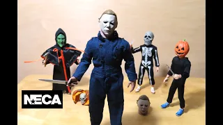 Neca HALLOWEEN II Retro Cloth MICHAEL MYERS 8" Figure unboxing & review!