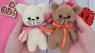 😻ВЯЖЕМ КОТИКА😺У КОТОРОГО ПРИШИВАЕМ ТОЛЬКО УШКИ😺crochet cat😻gehäkelte Katze