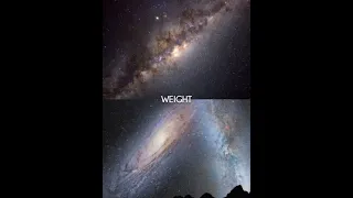 Milky Way VS Andromeda #galaxy #space #shorts