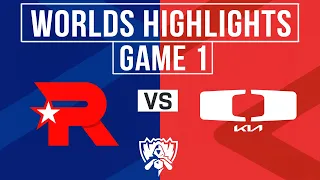 KT vs DK Highlights Game 1 | 2023 Worlds Swiss Round 5 | KT Rolster vs Dplus KIA