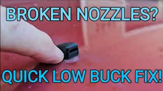 Replacing Your Broken Washer Nozzles / Sprayers can be easier than you think !!