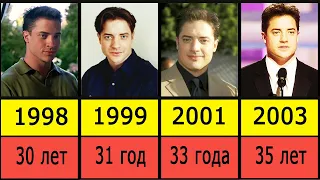 Brendan Fraser evolution from 1991 to 2023