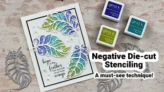 Negative Die-cut Stenciling - A must-see technique!