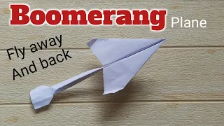 How to make a boomerang paper airplane easy and simple | Origami Tutorials