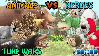 Animals vs Heroes Turf War 2 | Animal vs Heroes [S2] | SPORE