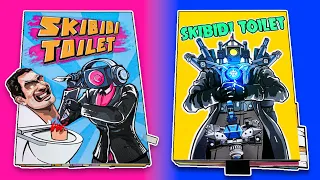 DIY Skibidi Toilet Game Book 2+3（➕Squishy surgery）스키비디 토일렛 게임책 만들기🚽💩📹 (➕스퀴시 수술)