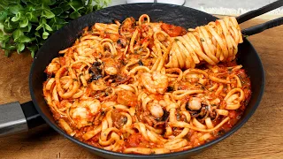 This Seafood Pasta drove everyone crazy! Cheap, fast and incredibly delicious!