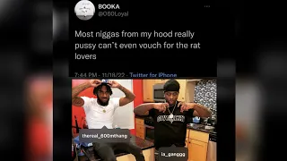BOOKA600 DISSES MTHANG FOR HANGING WITH TAY600‼️