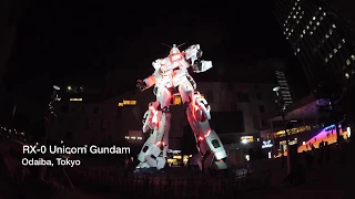 The Life-Size Unicorn Gundam In Tokyo 4K HD