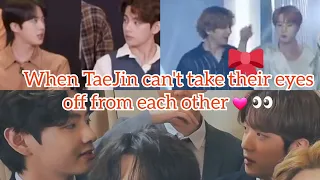 When TaeJin can't take their eyes off from each other👀💜