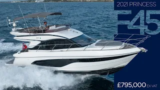 2021 Princess F45 'Palmax' | Flybridge Motor Yacht | in Puerto Banus, Spain