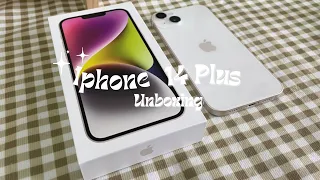 Iphone 14 Plus Unboxing✨ (128GB,Starlight) aesthetic & asmr | Malaysia🇲🇾