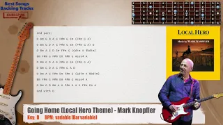 🎸 Going Home (Local Hero Theme) - Mark Knopfler  MAIN Guitar Backing Track with chords