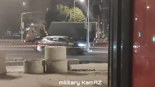 RARE | KamAZ of the Russian Army in the city