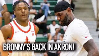 Bronny James WILDEST Game At LeBrons High School!