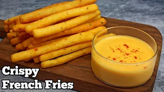 French Fries Recipe | Crispy Restaurant Style French Fries with Cheese Sauce at home