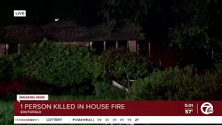 1 dead in overnight house fire in Lathrup Village