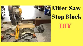 Easy  Miter Saw Stop Block DIY
