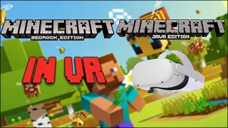 How to get Minecraft Java and Bedrock VR 2022 Tutorial