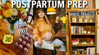 VLOG | postpartum food prep, basement reno & days in my life until my water broke!