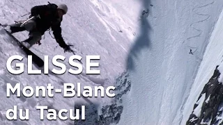 Couloir Gervasutti Mont-Blanc du Tacul alpinisme ski monoski snowboard pente raide Chamonix