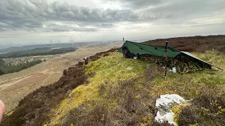 Northumberland Tarp and Bivy on a Craggy Edge