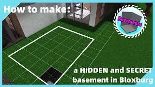 Bloxburg | How to make a SECRET and HIDDEN basement in Bloxburg