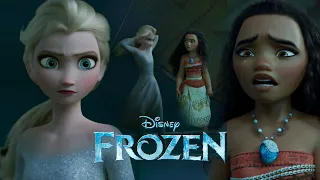 Moana vs Elsa Return the Heart | Forest Spirit Frozen 3 [Fanmade Scene]