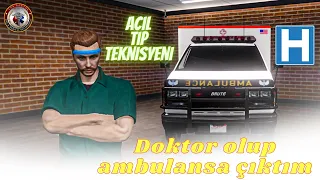 GTA 5 GRAND RP' DE HASTANE ÇALIŞANI OLDUM ! AMBULANSA ÇIKTIM ! SAATLİK NE KADAR KAZANIYORUM ?