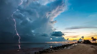 Картинка облака. Молния, океан, природа | Picture clouds. Lightning, ocean, nature