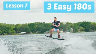 How To 180 on a Wakeboard | 3 Easy Versions