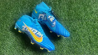 Unboxing Kylian Mbappe’s Nike Air Zoom Mecurial Superfly 9 Academy MG Football Boots + on feet
