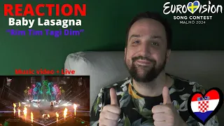 🇭🇷 CROATIA / REACTION: "Rim Tim Tagi Dim" by Baby Lasagna - Music Video + Live (Eurovision 2024)