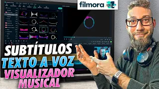 Filmora 11 tiene de TODO (Converti TEXTO a VOZ, Subtítulos, Visualizador MUSICAL)