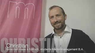 Christian über seinen Weg in die Filmindustrie