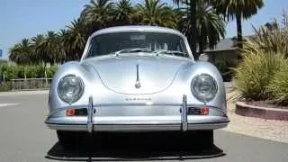 1958 Porsche 356A Coupe Silver Metallic with Green Leather