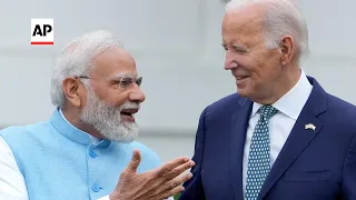 Biden welcomes Indian prime minister Modi to White House