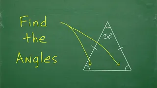 Isosceles Triangle – Find The ANGLES (High School Geometry)