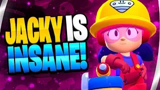 Full JACKY Gameplay! New Brawl Stars Update