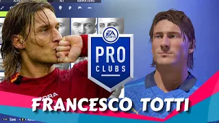 FIFA 22 Francesco Totti Pro Clubs Creation
